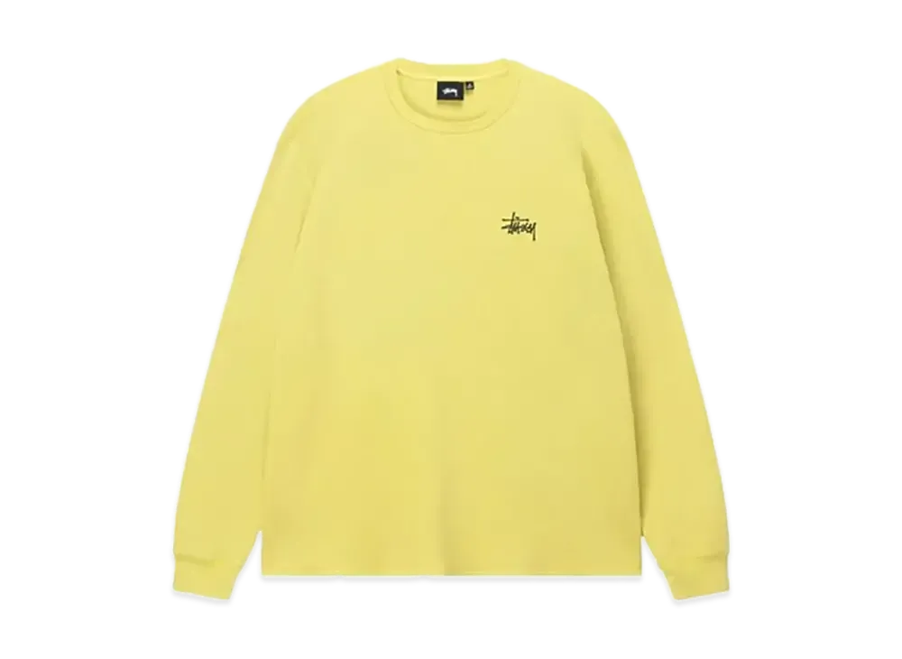 Stussy Basic Stock Long-Sleeve Thermal "Yellow"