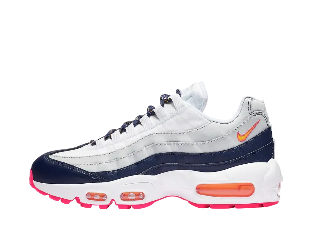 Nike Women's Air Max 95 "Midnight Navy/Pure Platinum/Laser Orange"