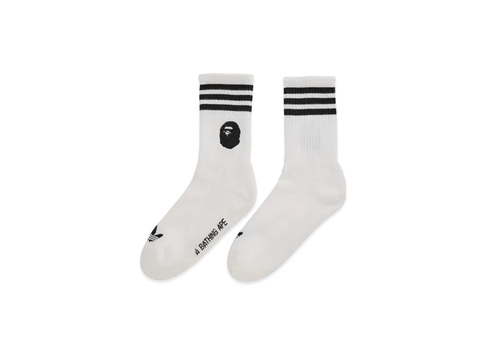 アディダス x アベイシングエイプ ソックス "ホワイト/ブラック"