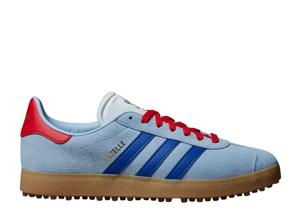 adidas Gazelle Spikeless Golf "Clear Sky/Royal Blue/Better Scarlet"