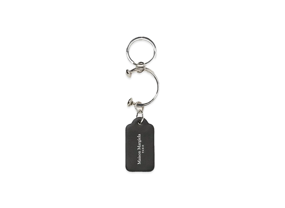 Maison Margiela CIRCLE TAG KEYRING "BLACK"