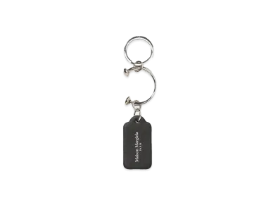 Maison Margiela CIRCLE TAG KEYRING "BLACK"