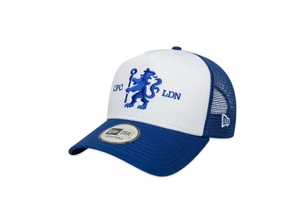 NEW ERA 9Forty A-Frame Tracker Europe Football Team Chelsea FC "White/Dark Royal"