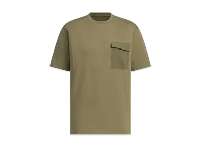 adidas City Escape Loose Fit Fabric Mix Short Sleeve Pocket T-shirt "Olive Strata"