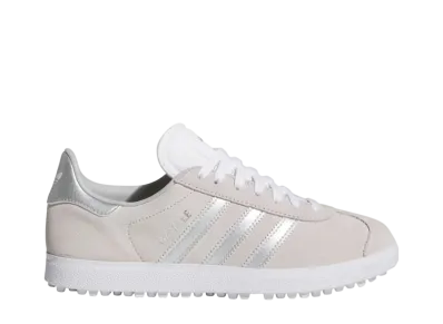 adidas Women's Gazelle Spikeless Golf "Crystal White/Silver Metallic/Grey Two"