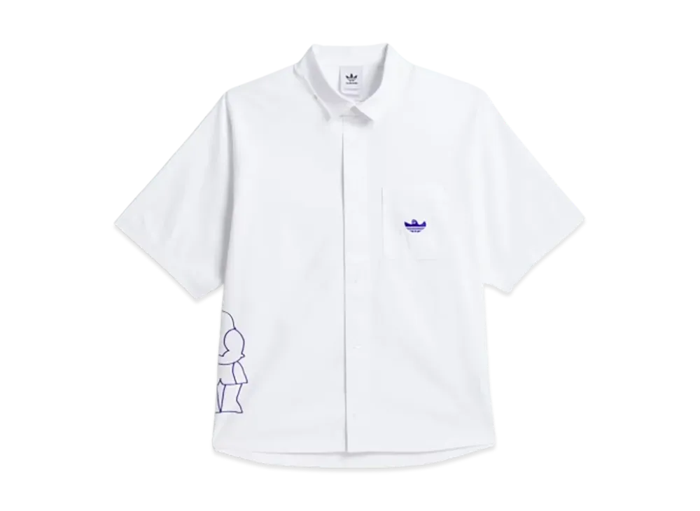 adidas Shmoofoil Fighter Button-Up Shirt (Gender Neutral) "White"