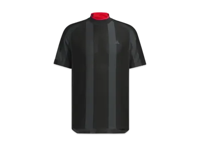 adidas Adizero Mesh Mockneck Short Sleeve Shirt "Black"