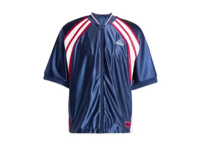 adidas Cut-Out Short Sleeve Track Top "Night Indigo"