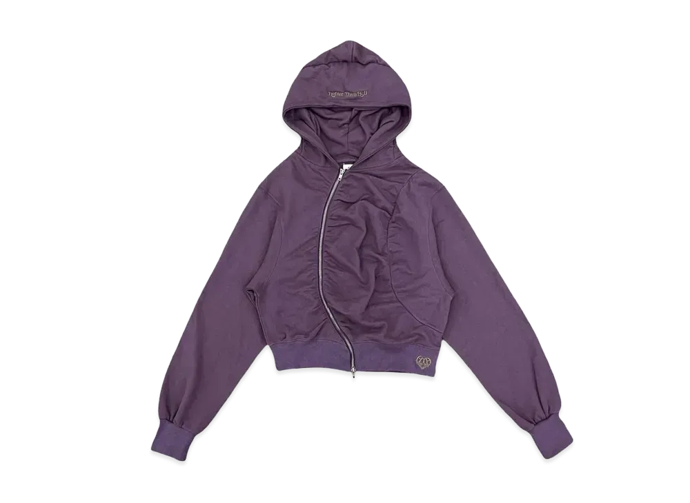 HTH curve zip hoodie "PURPLE"