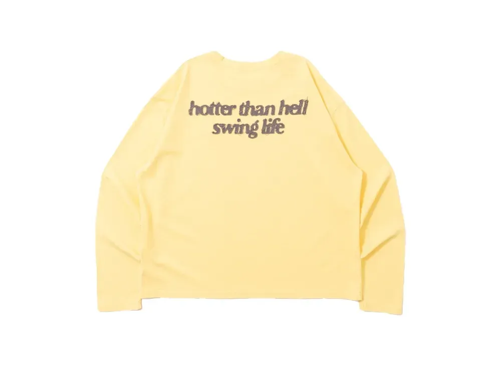 HTH Applique long tee "YELLOW"