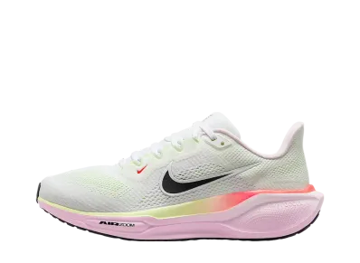 Nike Women's Pegasus 41 "White/Pink Foam/Bright Crimson/Black"