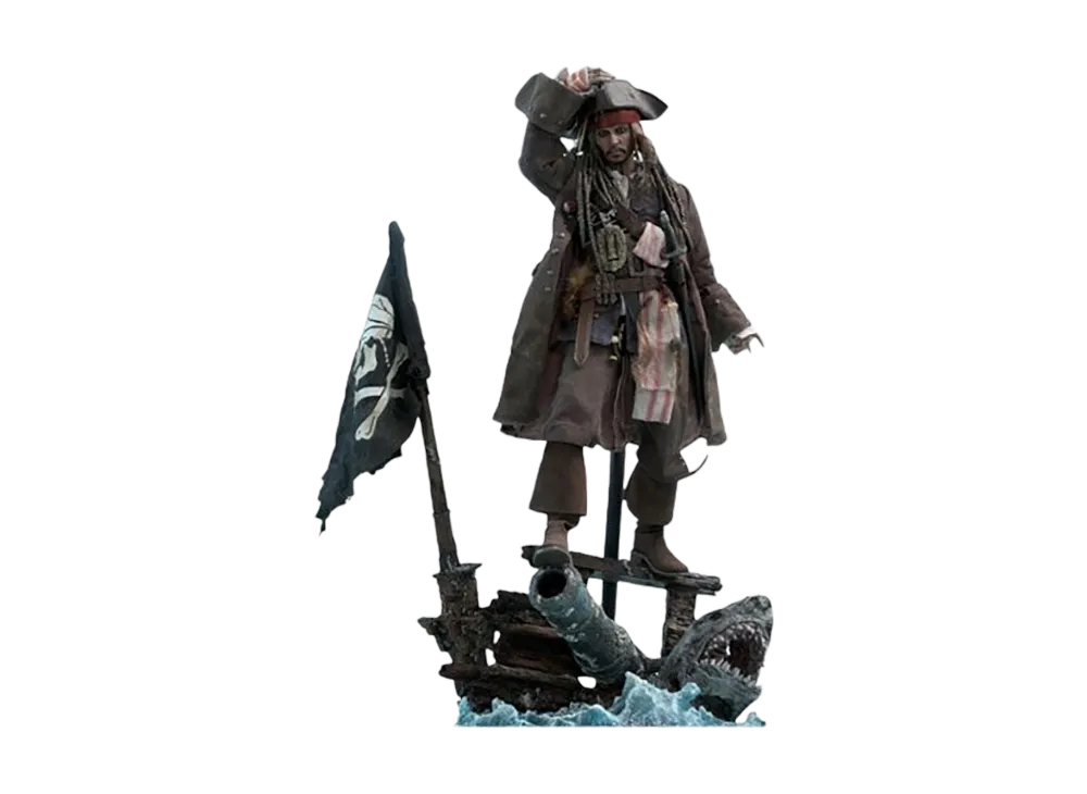 Hot Toys "Movie Masterpiece Deluxe" -Pirates Of The Caribbean / Dead Men Tell No Tales- 1/6 Scale Fully Poseable Figure: Jack Sparrow