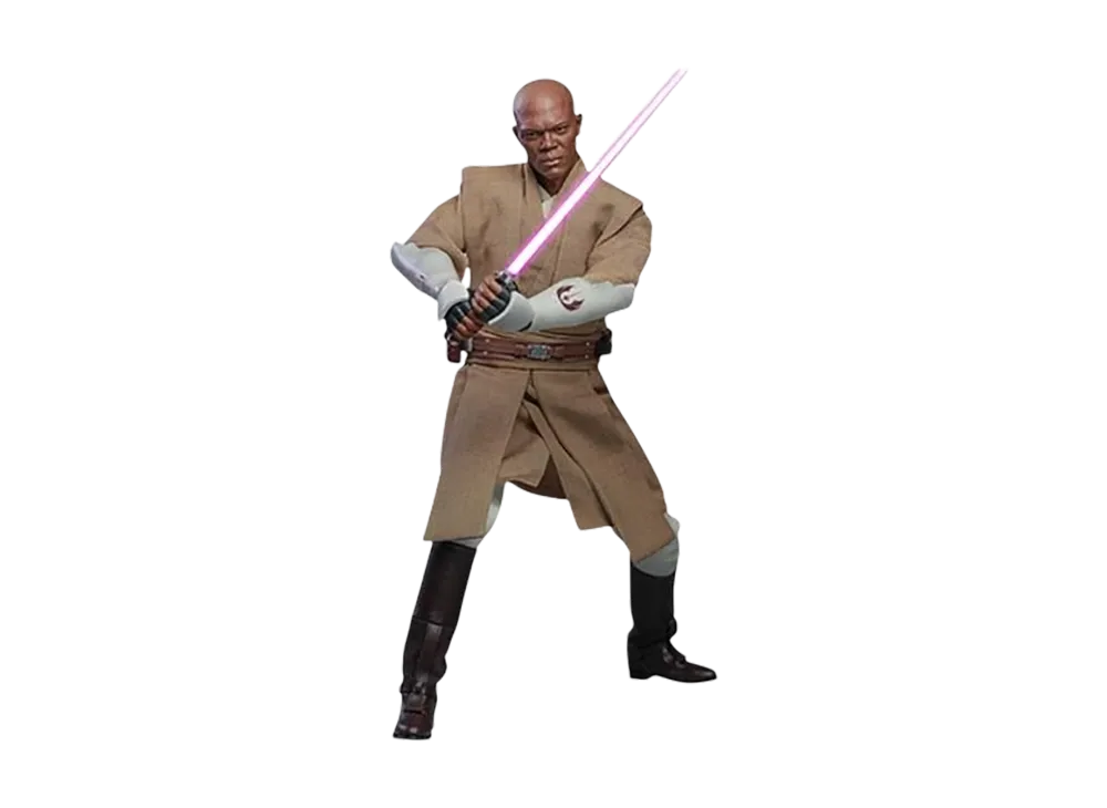 Hot Toys "Movie Masterpiece" -Star Wars / Episode II Attack of the Clones- 1/6 Scale Fully Poseable Figure: Mace Windu