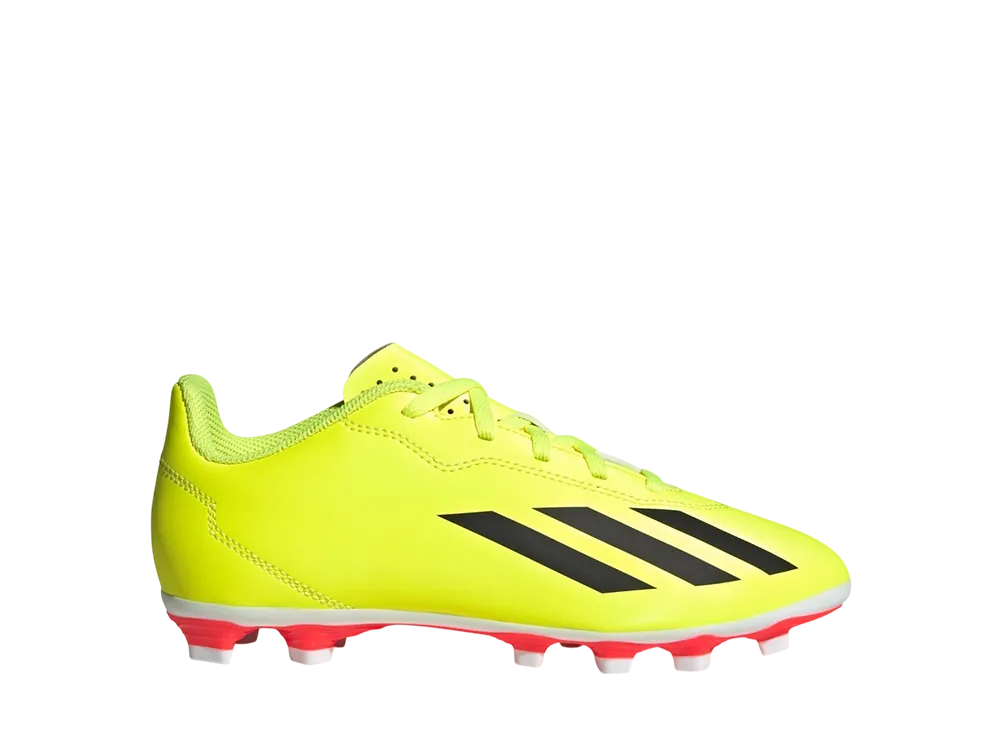 アディダス GS エックス クレイジーファスト クラブ FXG "チームソーラーイエロー/コアブラック/クラウドホワイト" (キッズ)