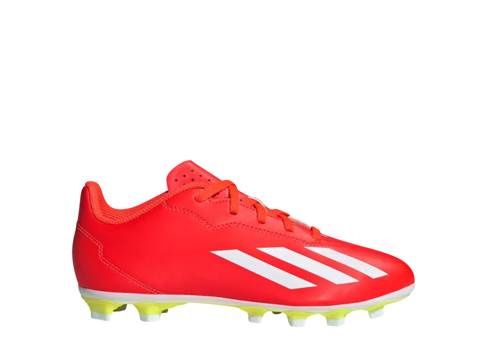 アディダス GS エックス クレイジーファスト クラブ FXG "ソーラーレッド/クラウドホワイト/チームソーラーイエロー" (キッズ)