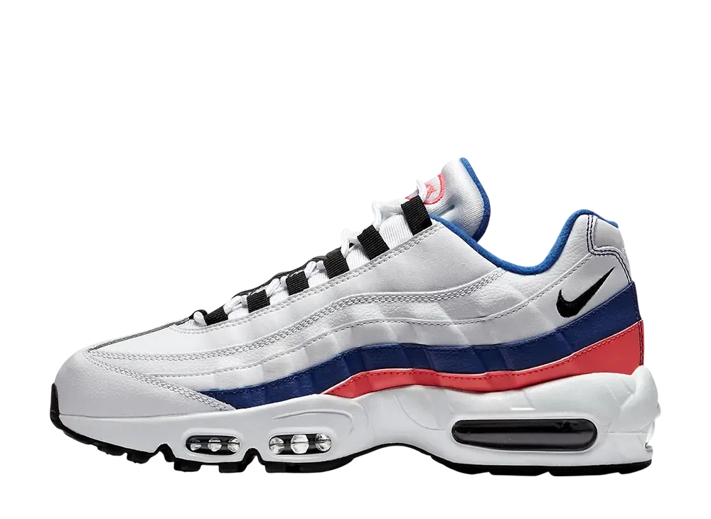 Nike Air Max 95 Essential "White/Ultramarine/Solar Red"