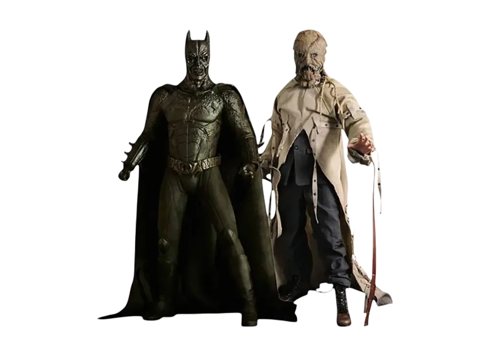 Hot Toys "Movie Masterpiece" -Batman Begins- 1/6 Scale Fully Poseable Figure: Demon Batman & Scarecrow