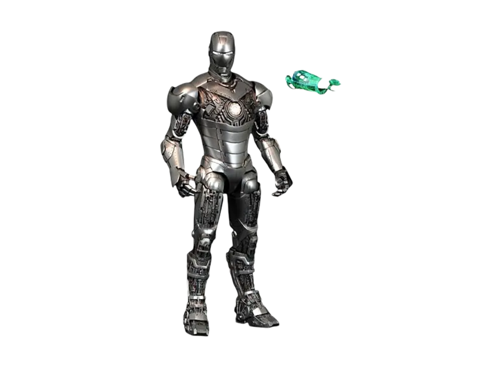 Hot Toys "Movie Masterpiece" -Iron Man 2- 1/6 Scale Fully Poseable Figure: Mark 2 (Armor Unleashed Version) [With Bonus Accessory]