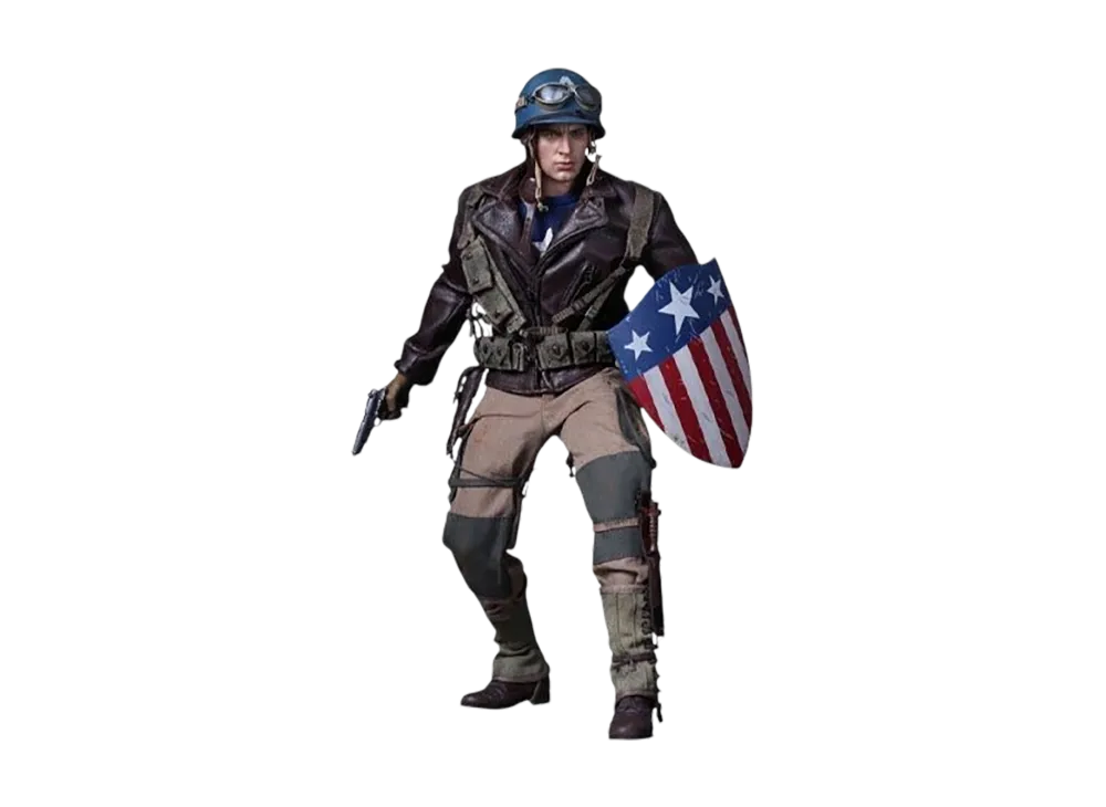 Hot Toys "Movie Masterpiece" -Captain America The First Avenger- 1/6 Scale Fully Poseable Figure: Captain America (World War 2 Rescue Version)