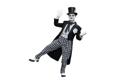 Hot Toys "Movie Masterpiece Deluxe" -Batman- 1/6 Scale Fully Poseable Figure: The Joker (Mime Version)