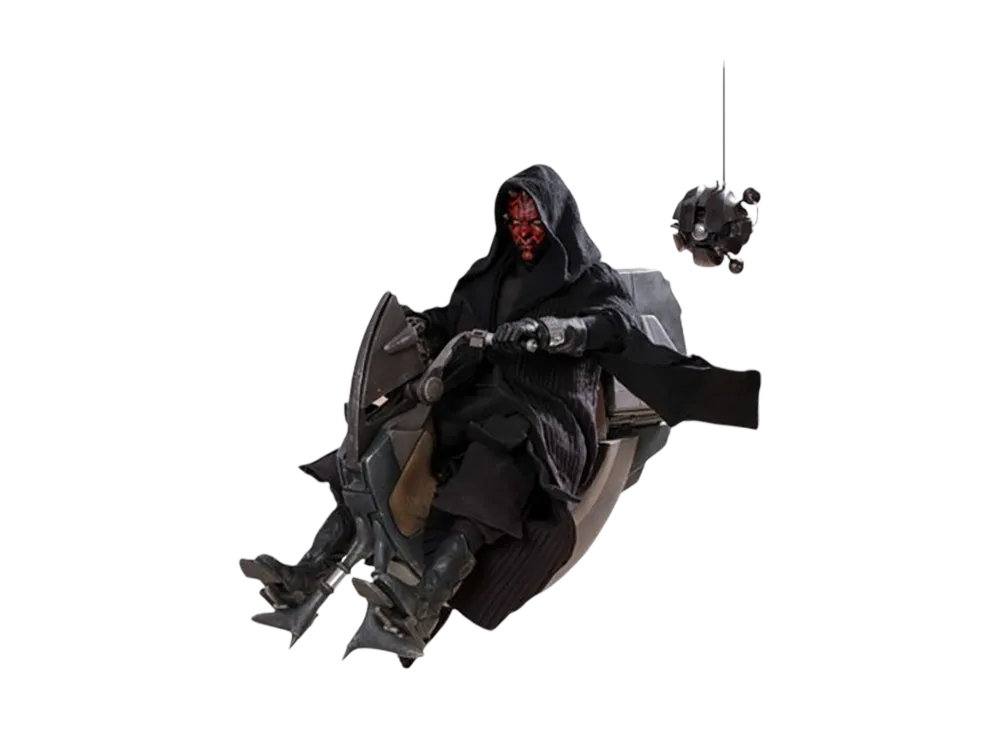 Hot Toys "Movie Masterpiece Deluxe" -Star Wars / Episode I The Phantom Menace- 1/6 Scale Fully Poseable Figure: Darth Maul & Sith Speeder