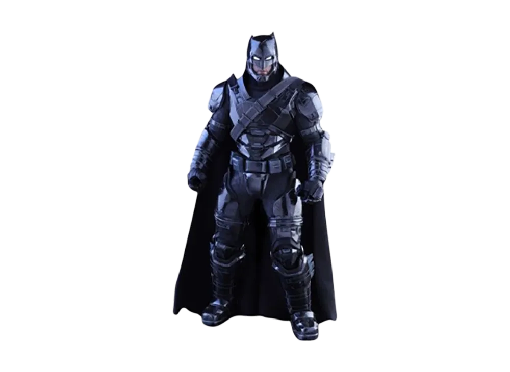 Hot Toys "Movie Masterpiece" -Batman v Superman Dawn of Justice- 1/6 Scale Fully Poseable Figure: Armored Batman (Black Chrome Version)
