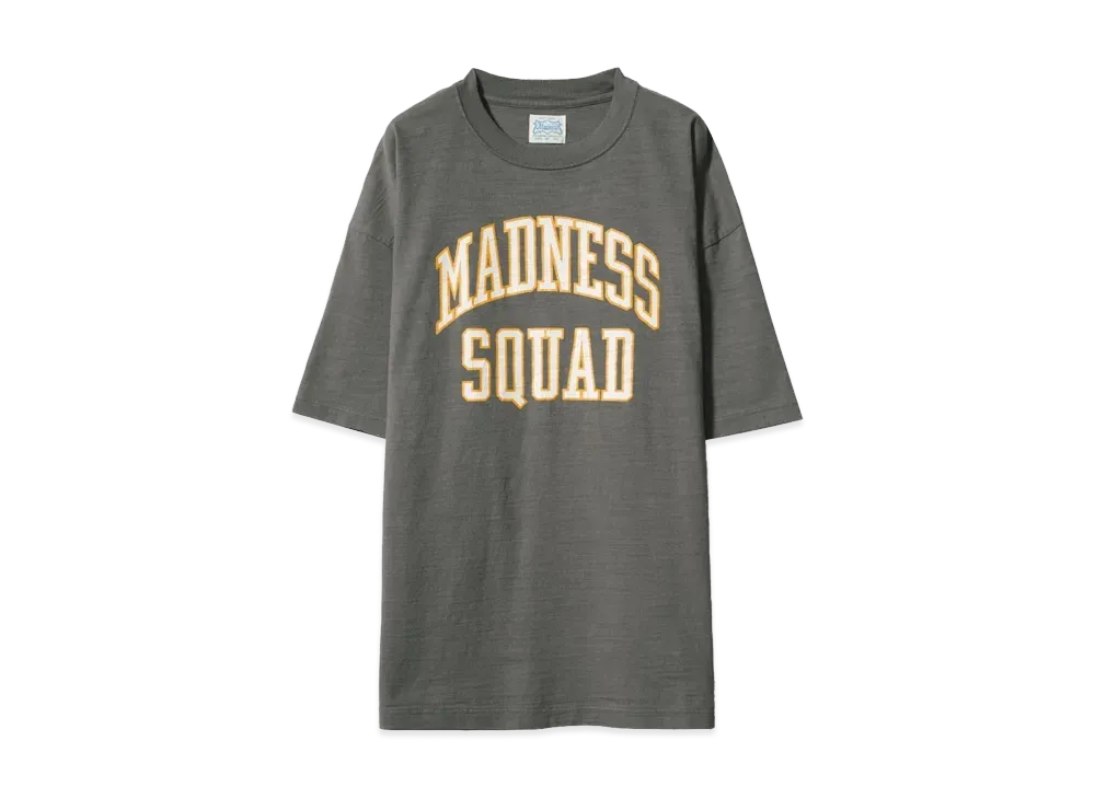MADNESS MADNESS VINTAGE COLLEGE PRINT TEE "GREY"
