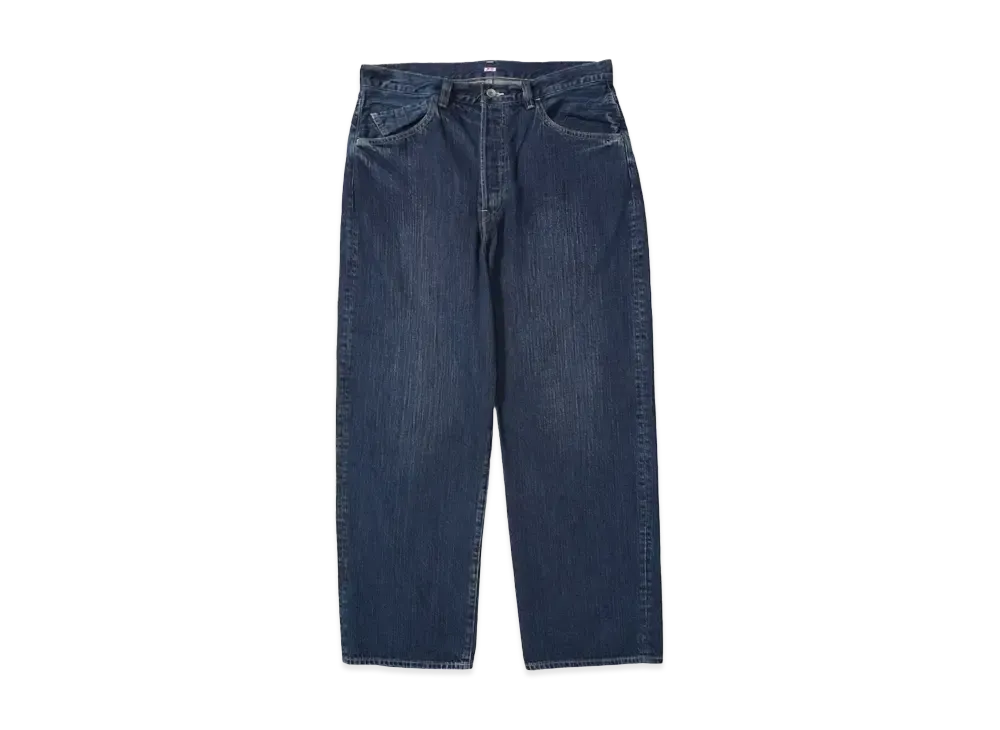 PORTER CLASSIC STEINBECK DENIM PANTS "NAVY"