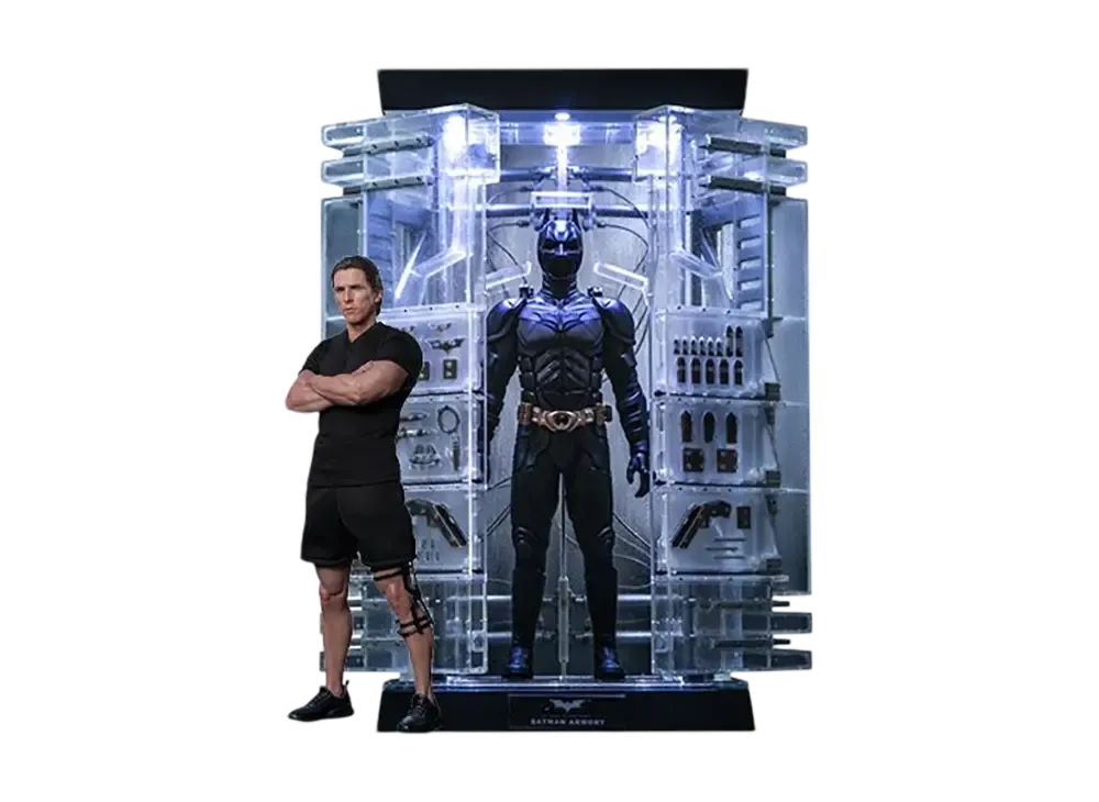 Hot Toys "Movie Masterpiece" -The Dark Knight Rises- 1/6 Scale Fully Poseable Figure: Batman Armory with Bruce Wayne