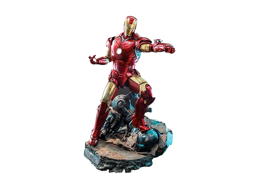Hot Toys "Movie Masterpiece Diecast" -Iron Man- 1/6 Scale Fully Poseable Figure: Mark 3 (Version 2.0)