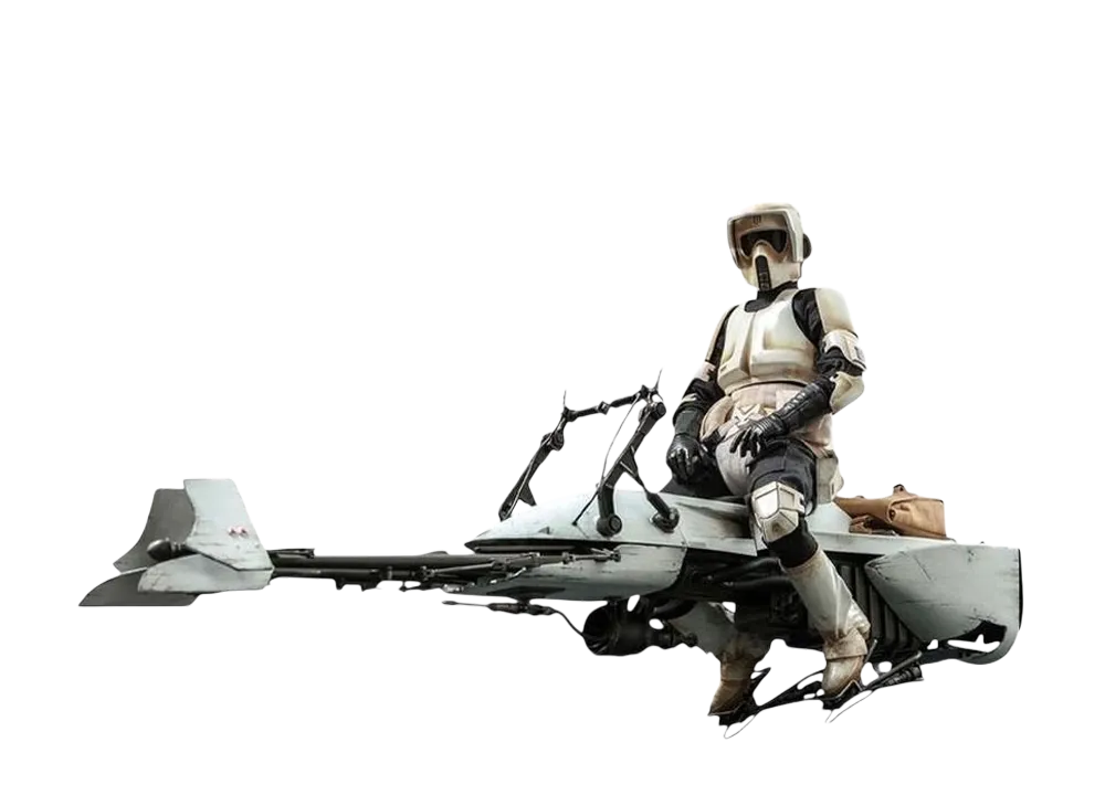 Hot Toys "Television Masterpiece" -The Mandalorian- 1/6 Scale Fully Poseable Figure: Scout Trooper & Speeder Bike