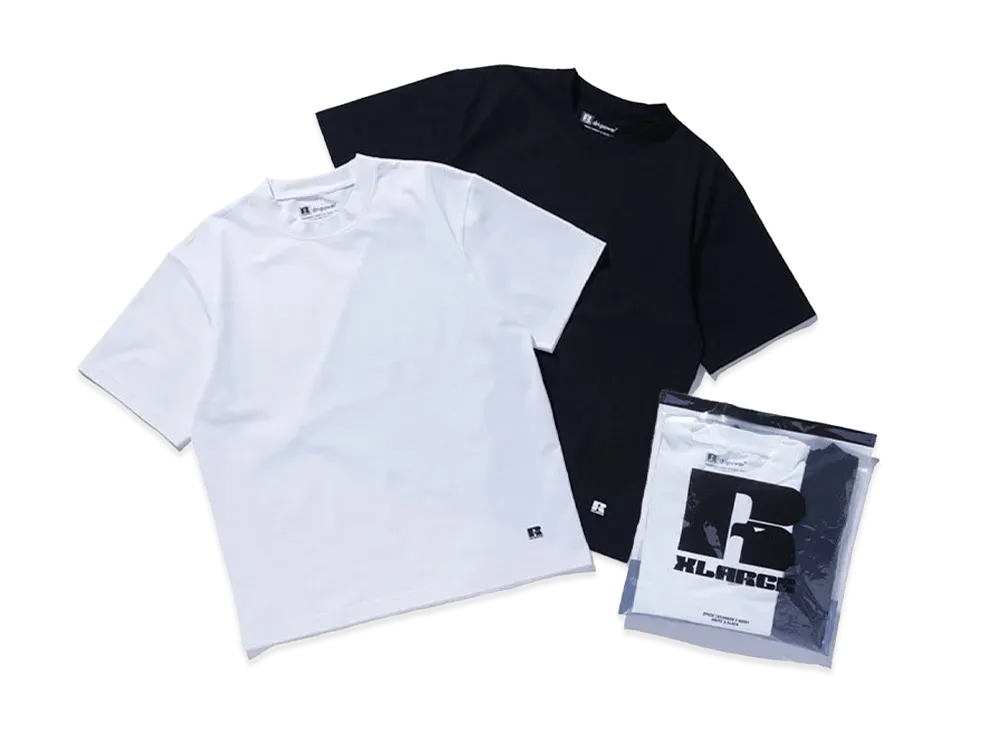 XLARGE x RUSSELL ATHLETIC Dry-Power 2-Pack Tee "Multi"