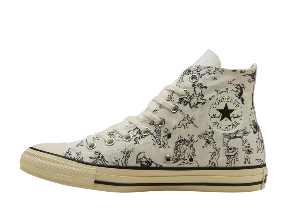 Converse All Star Ukiyo-e Print Hi "Choju Jinbutsu Giga" (ABC-MART Exclusive)