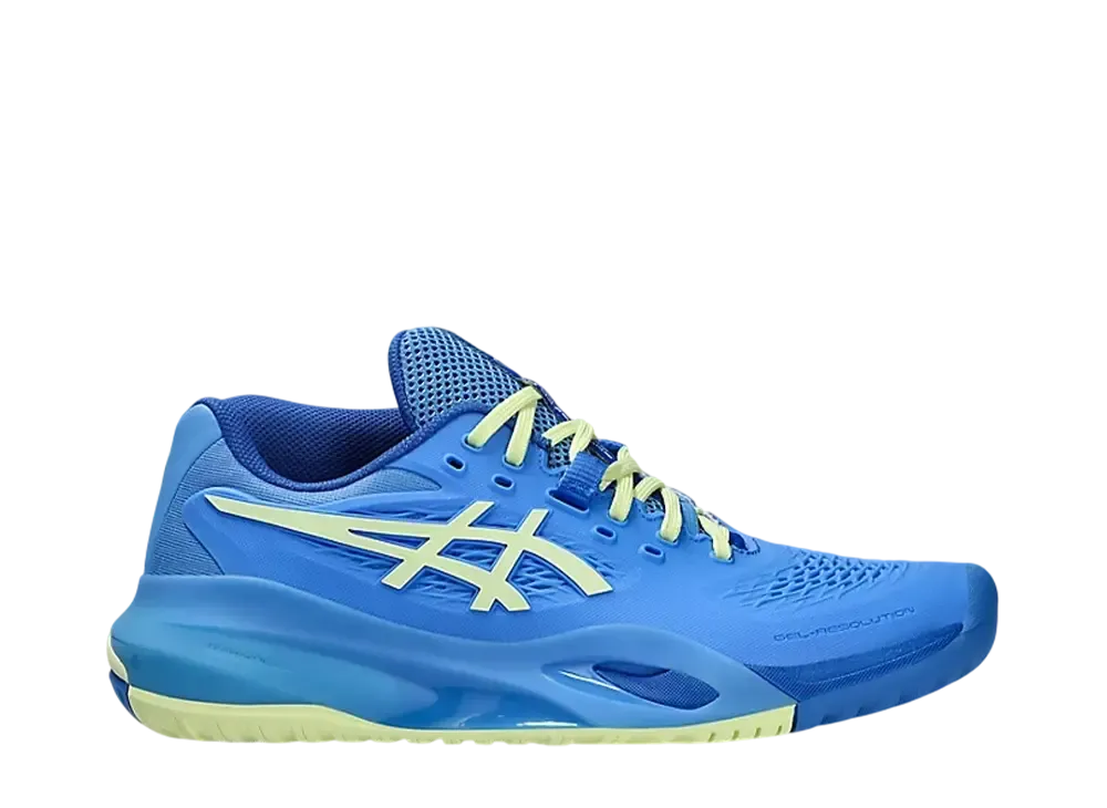 アシックス ウィメンズ ゲルレゾリューション10 "ブルーコースト/ハドルイエロー" (オールコート)
