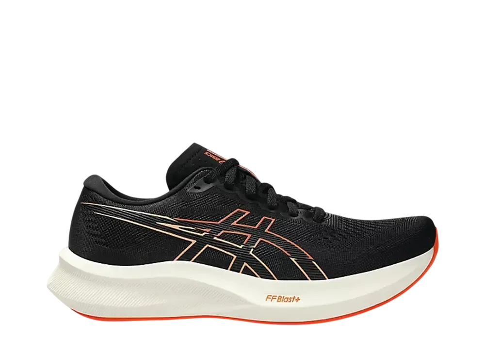 アシックス ウィメンズ エボライドスピード3 ワイド "ブラック/ノバオレンジ"