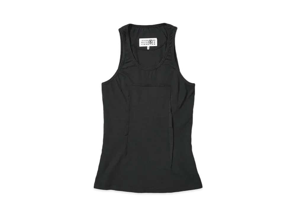 MM6 Maison Margiela Tank Top "Washed Black"