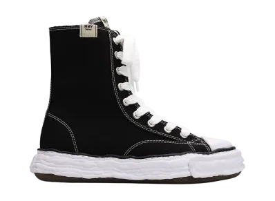 Maison MIHARA YASUHIRO PETERSON23 OG Sole Canvas Extra High-top Sneaker "Black"