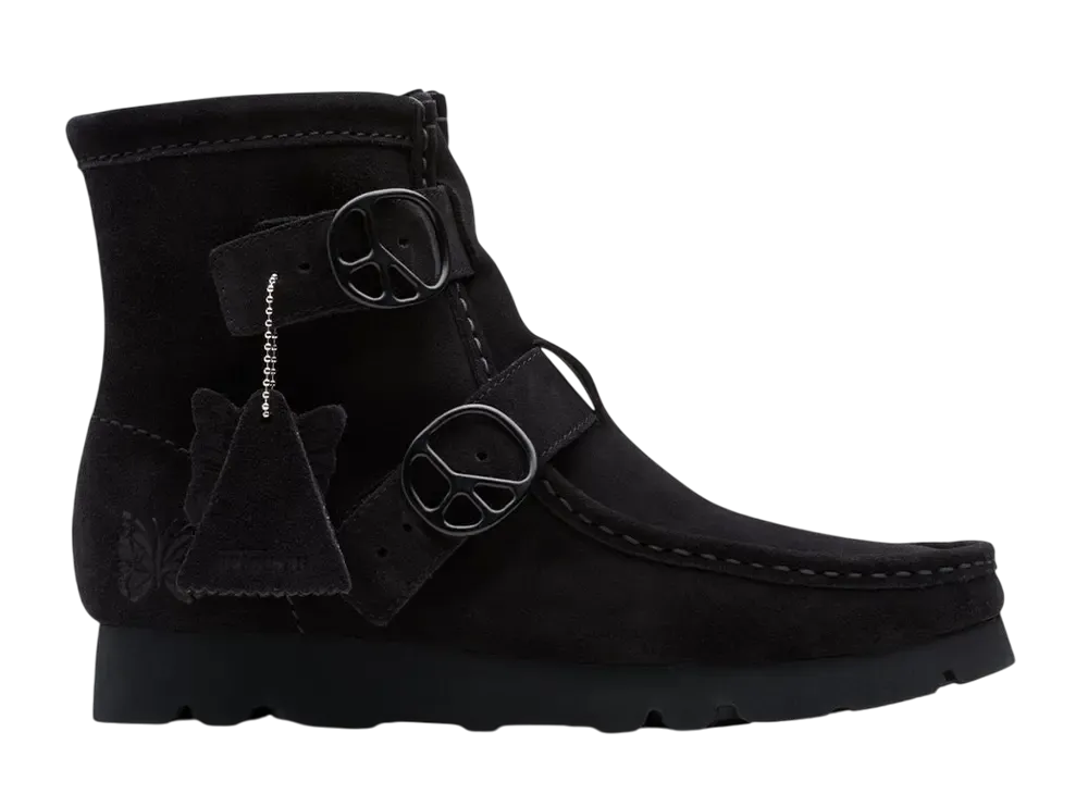 NEEDLES × Clarks Walla Strap Hi "Black Suede"
