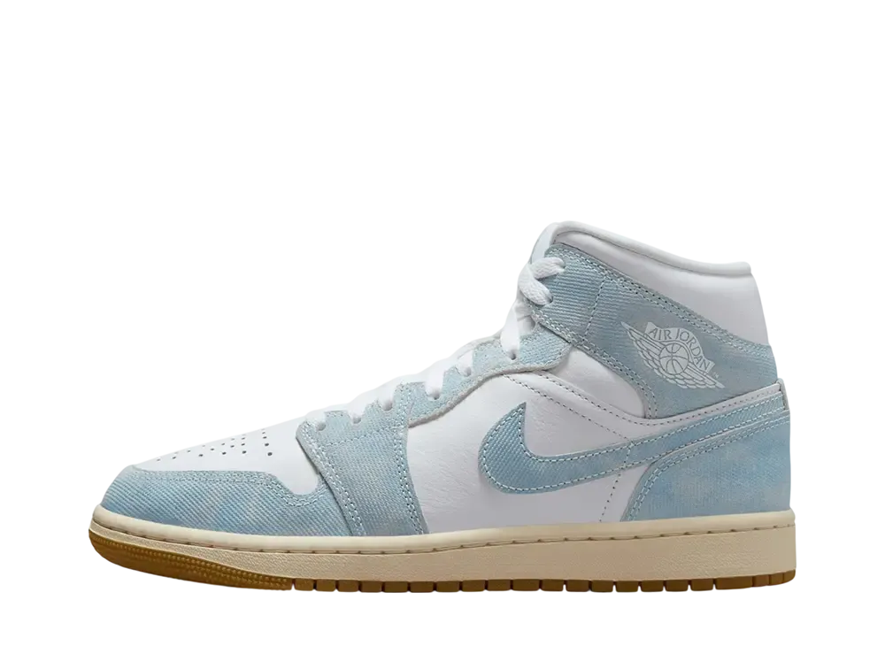 Nike Women's Air Jordan 1 Mid SE "Denim/Gold"