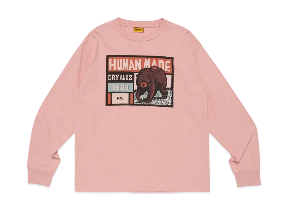HUMAN MADE Graphic L/S T-Shirt "Pink"