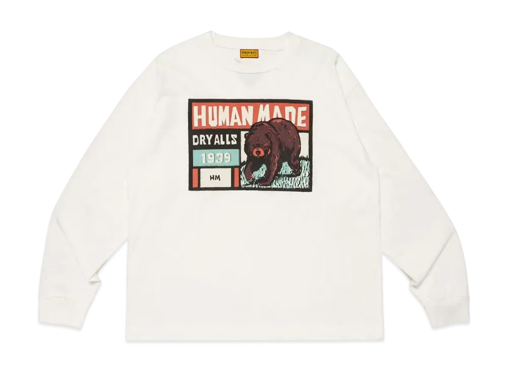 HUMAN MADE Graphic L/S T-Shirt "White"