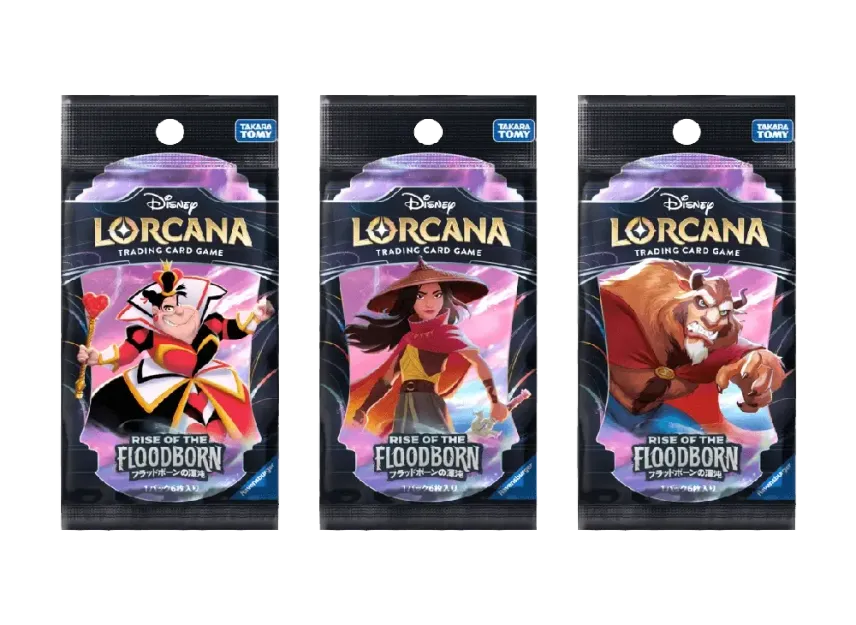 ディズニー ロルカナ「フラッドボーンの渾沌」 ブースターパック 3種 ディズニー ロルカナ「フラッドボーンの渾沌」 ブースターパック 3種