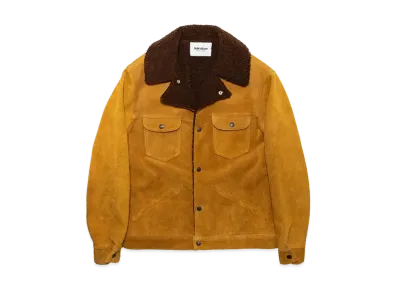 SubCulture Suede Boa Ranch Jacket "Brown/Mustard"