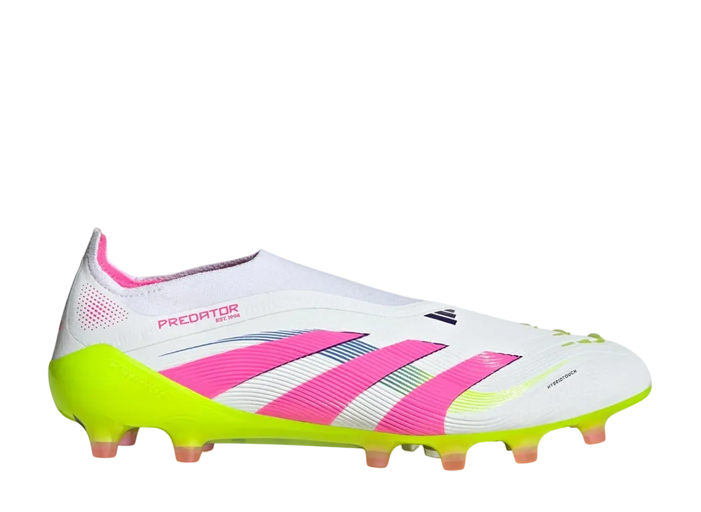 アディダス プレデター エリート レースレス AG スパイク "クラウドホワイト/ルシッドピンク/ルシッドレモン"