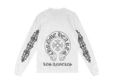 Chrome Hearts Los Angeles Exclusive Horseshoe Logo L/S T-Shirt "White"