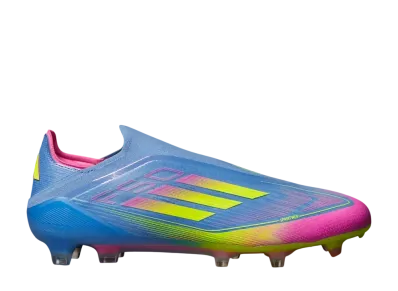 adidas F50 Elite Laceless FG Cleats "Blue Fusion/Lucid Lemon/Lucid Pink"