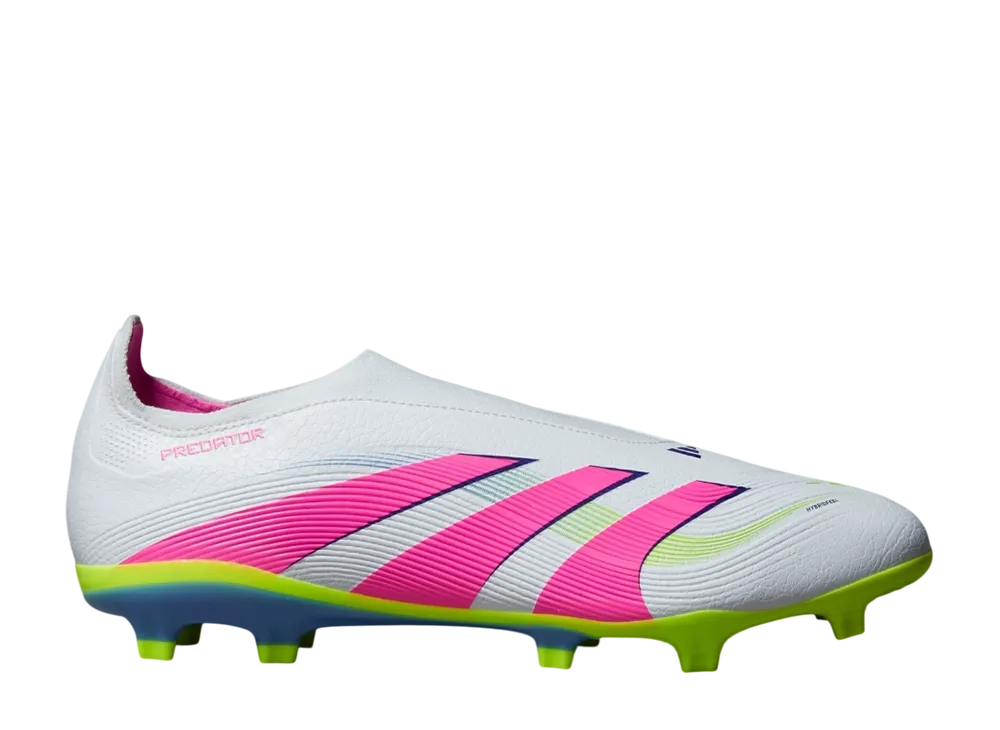 アディダス プレデター リーグ レースレス ファーム/マルチグラウンド スパイク "クラウドホワイト/ルシッドピンク/ルシッドレモン"