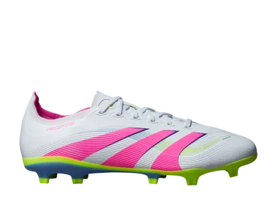 adidas Predator League Firm/Multi-Ground Cleats "Cloud White/Lucid Pink/Lucid Lemon"