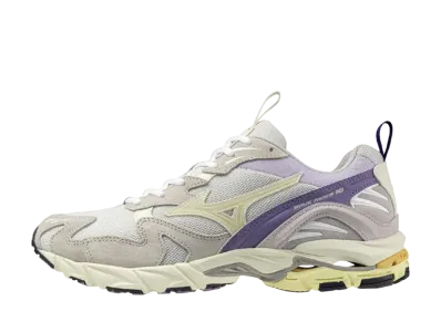 ミズノ ウェーブライダー10 "ライトグレー/オフホワイト/パープル"
