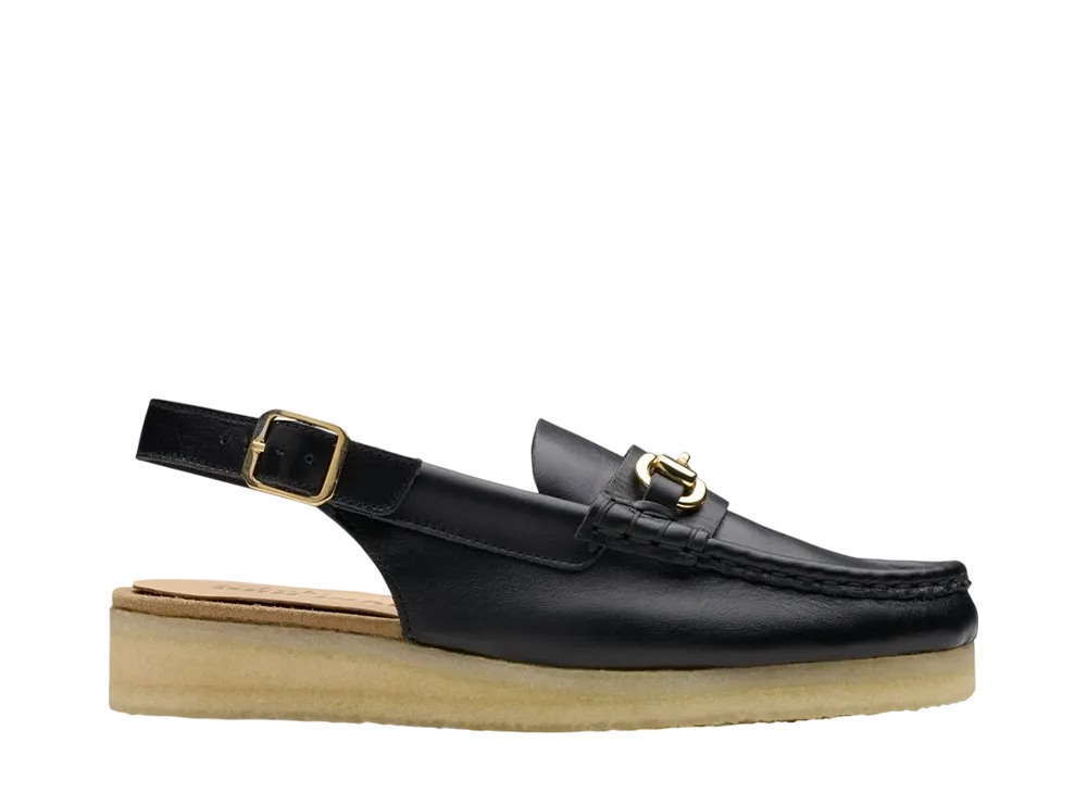 クラークス ウィメンズ ワラビースリング "ブラックレザー"